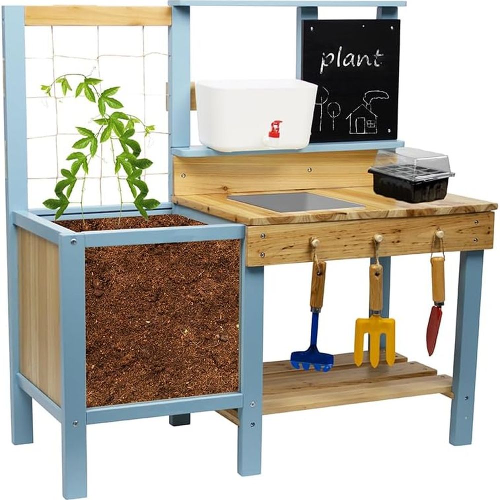 Kids Outdoor Sink - Kids Potting Bench for Outdoor, Fir