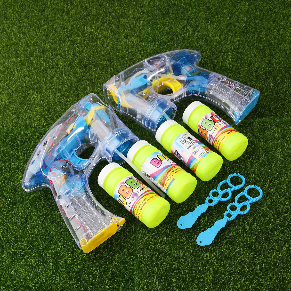 Kids Outdoor Bbq - Electric Bubble Wand with Multi-Color Lights