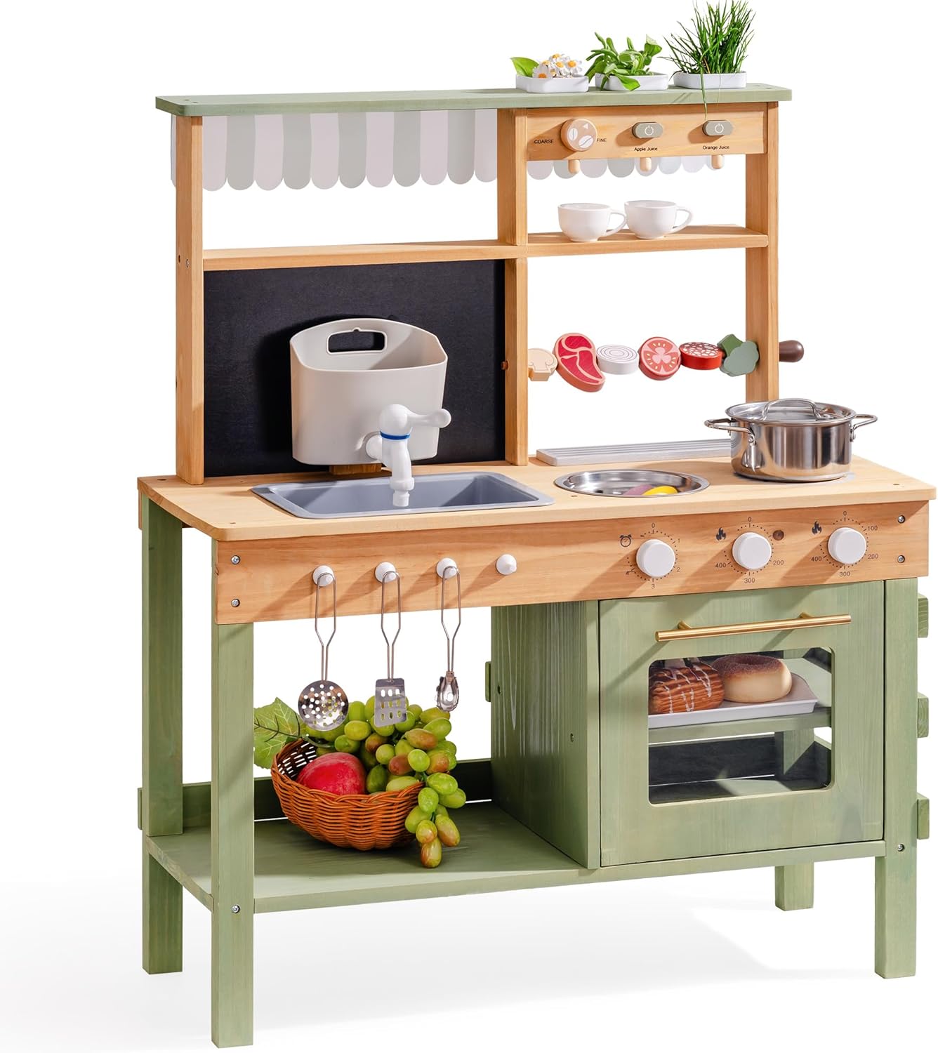 Kids Outdoor Bbq - Wooden Mud Kitchen for Kids, Outdoor