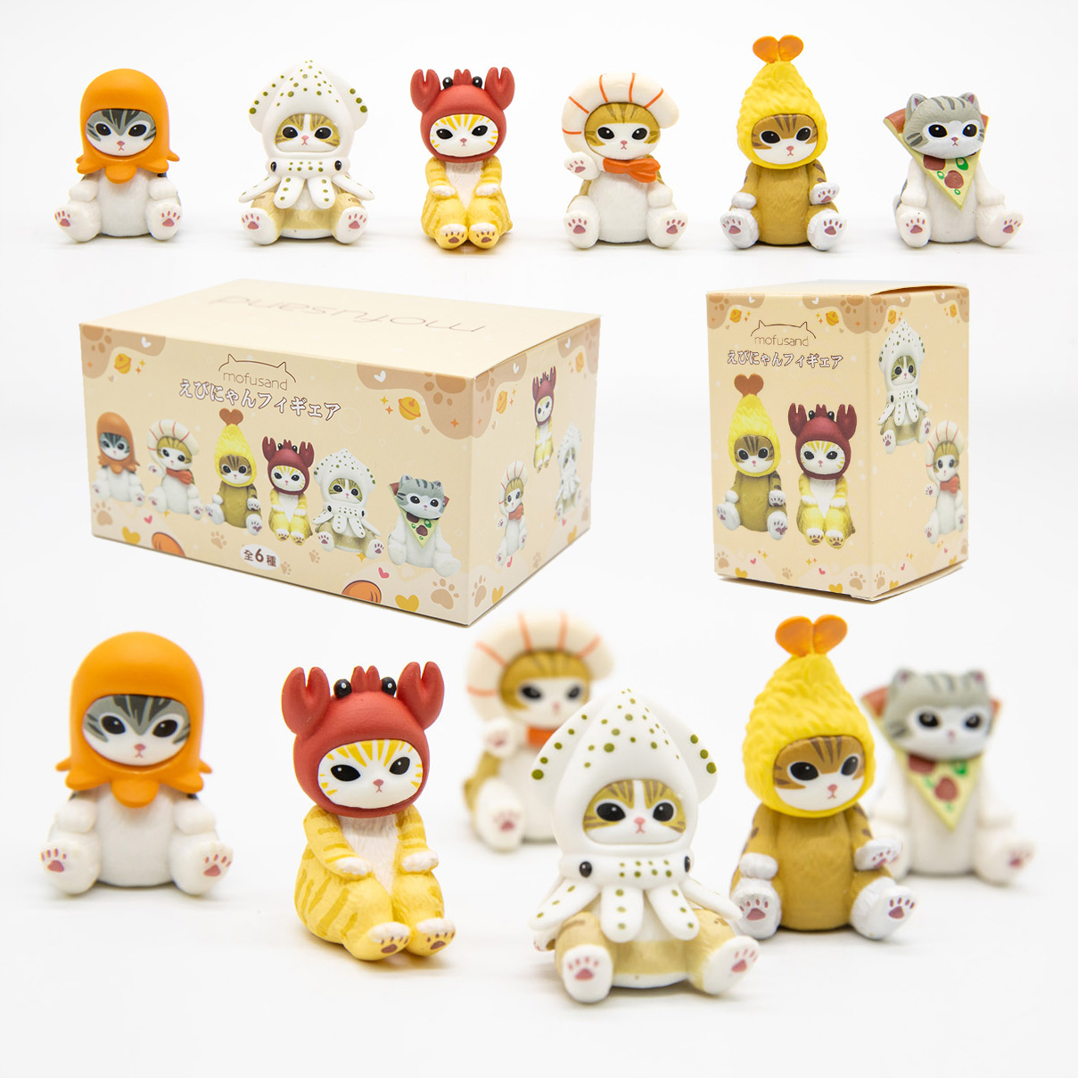 Kids Outdoor Bbq - Mofusand Cats Wearing Seafood Clothes Cute