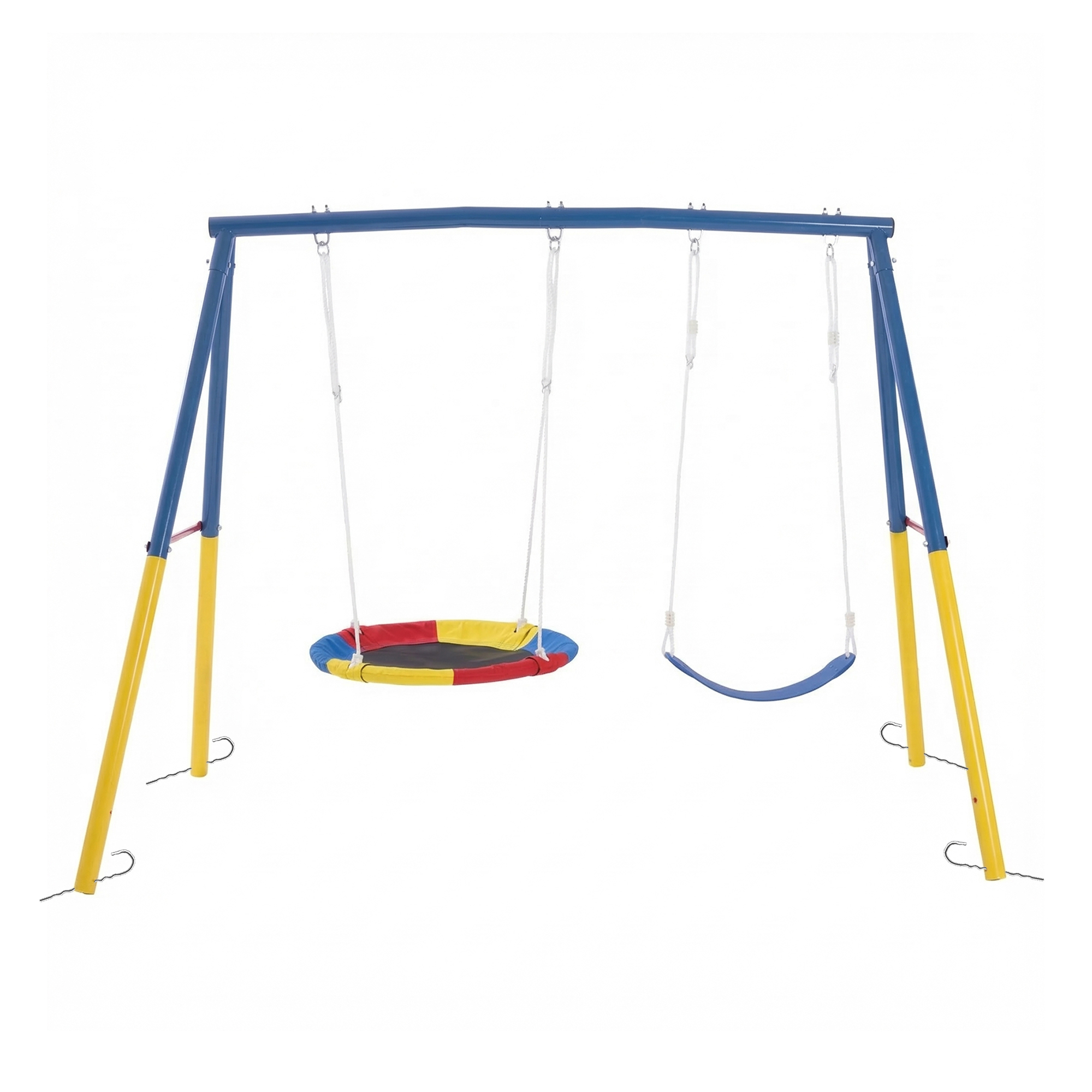 Kids Outdoor Activity Set - Outdoor Swing Set with Backyard Outdoor