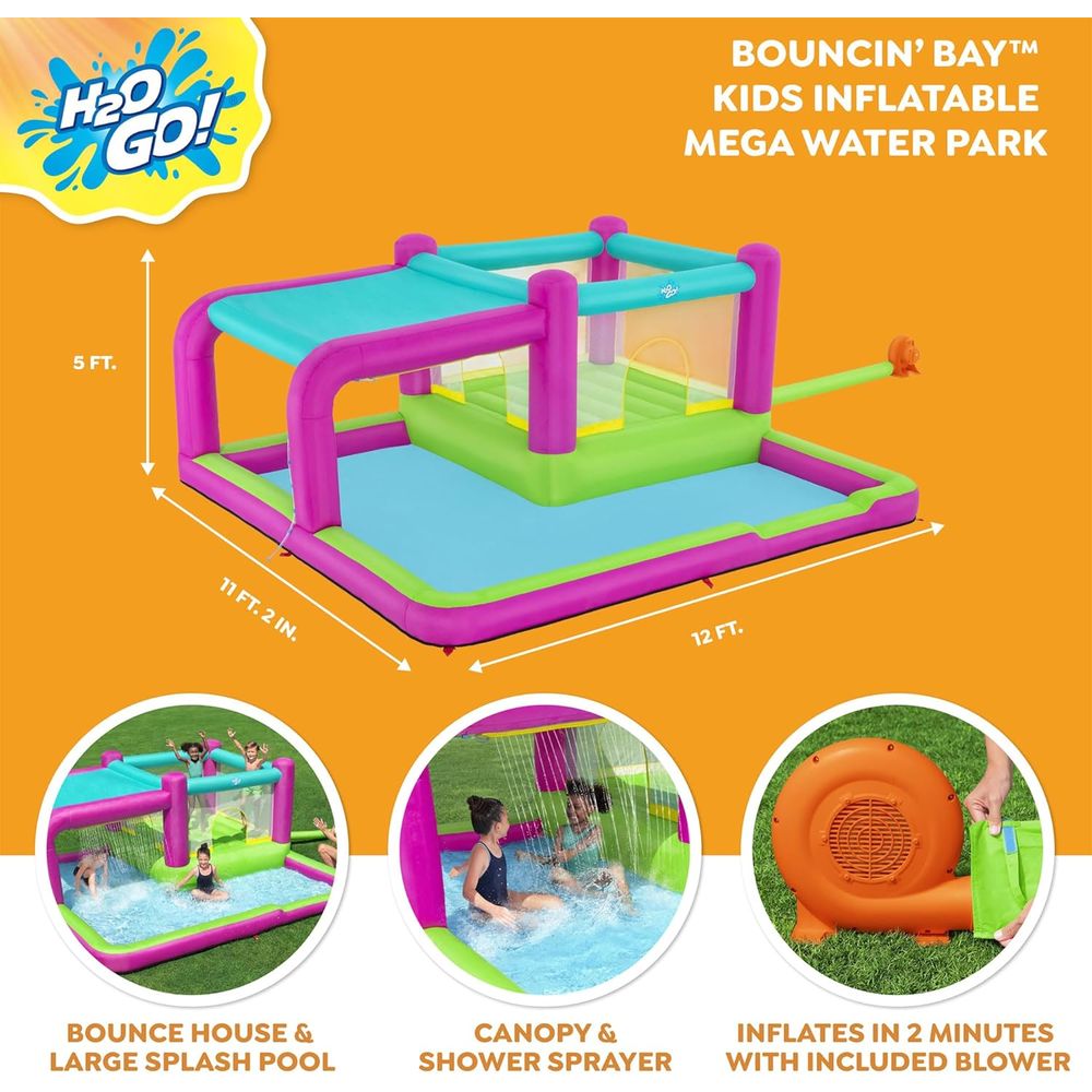 Bouncin' Bay Kids Iatable Mega - Kids Outdoor Pool のレビューと価格