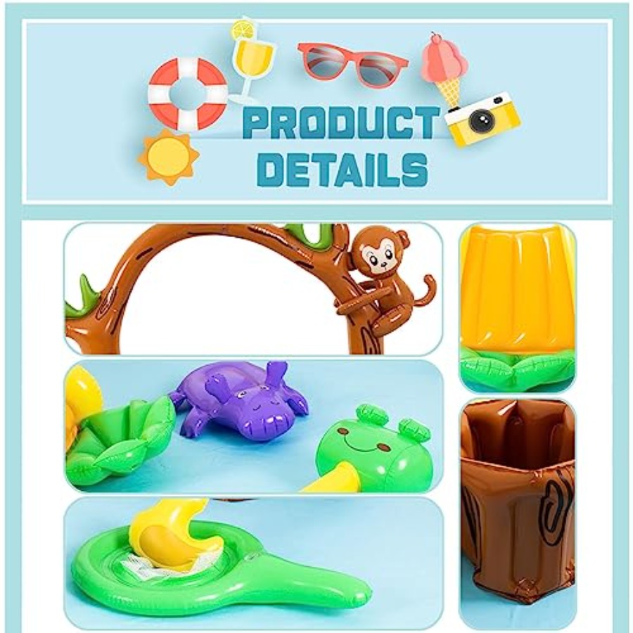 Outdoor inflatable jungle anim - Kids Outdoor Pool のレビューと価格
