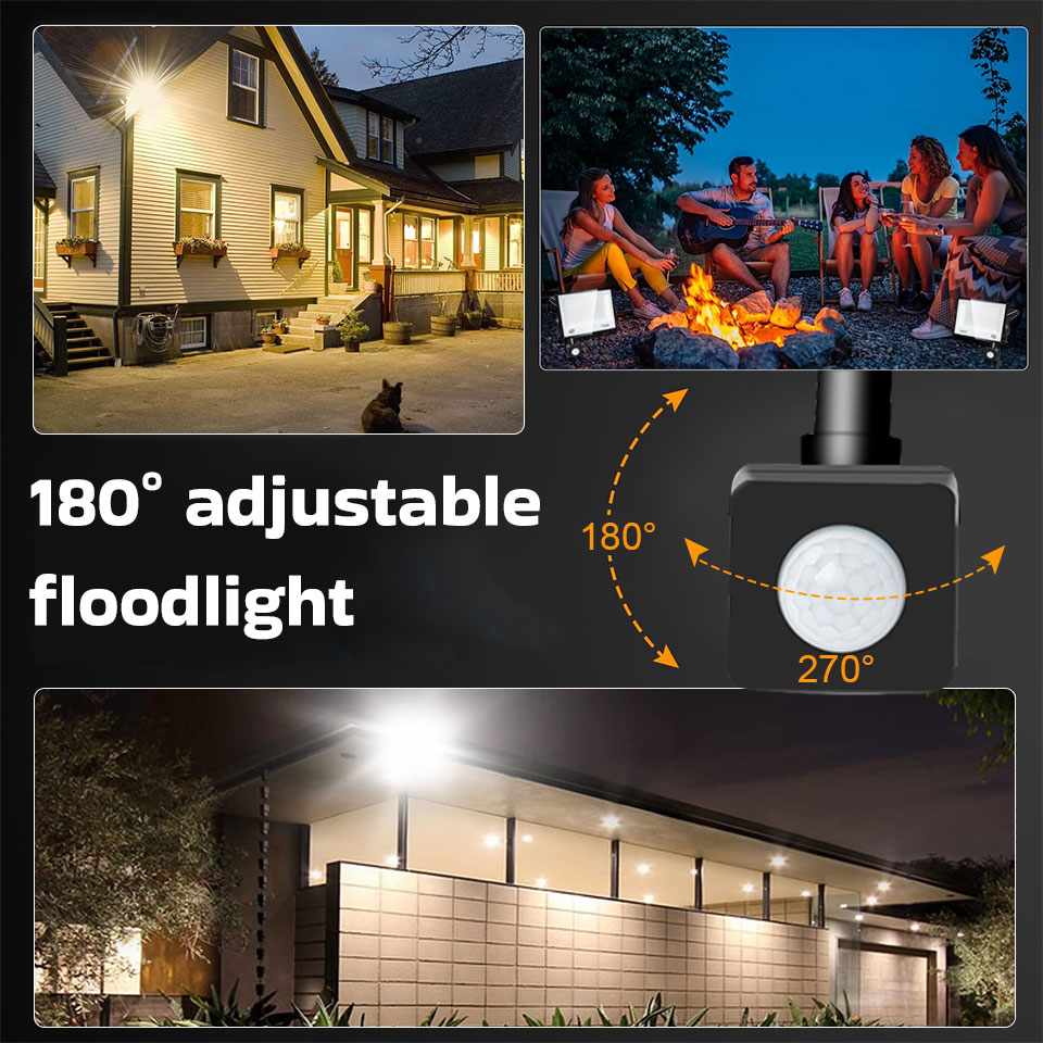 LED PIR Motion Sensor Floodlig - Balance Beam Outdoor のレビューと価格