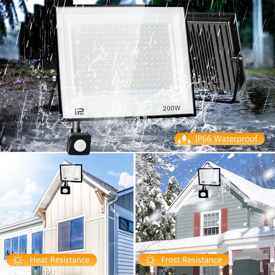 LED PIR Motion Sensor Floodlig - Balance Beam Outdoor のレビューと価格
