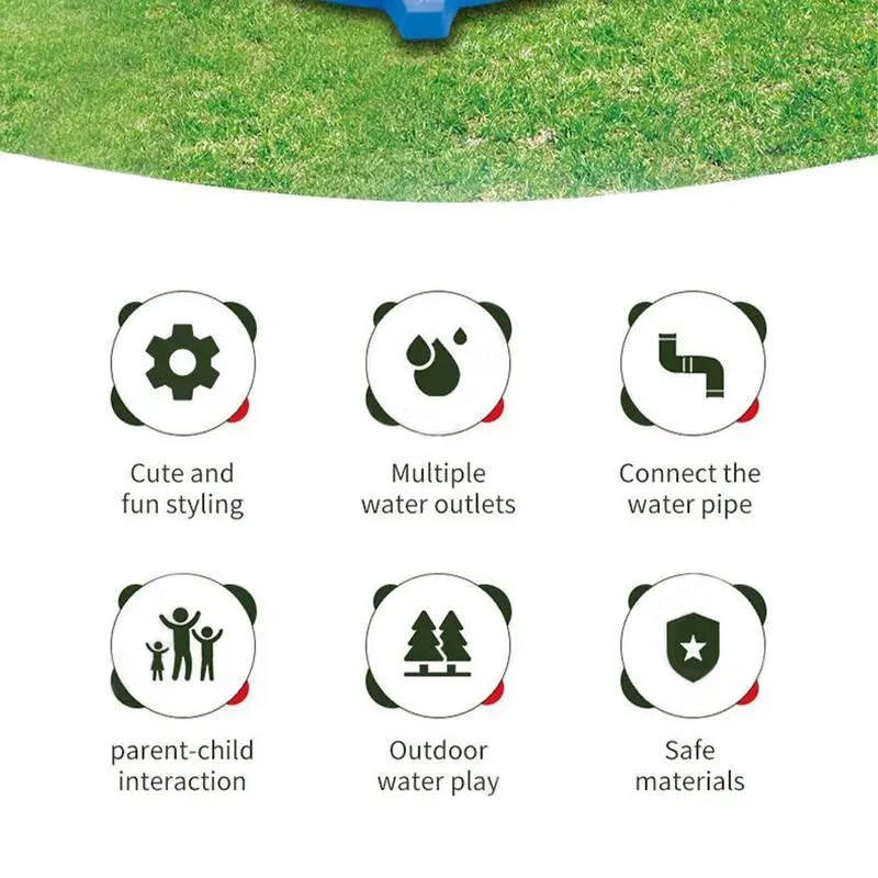 360 Degree Water Sprinkler Rot - Kids Outdoor Yard Tools のレビューと価格