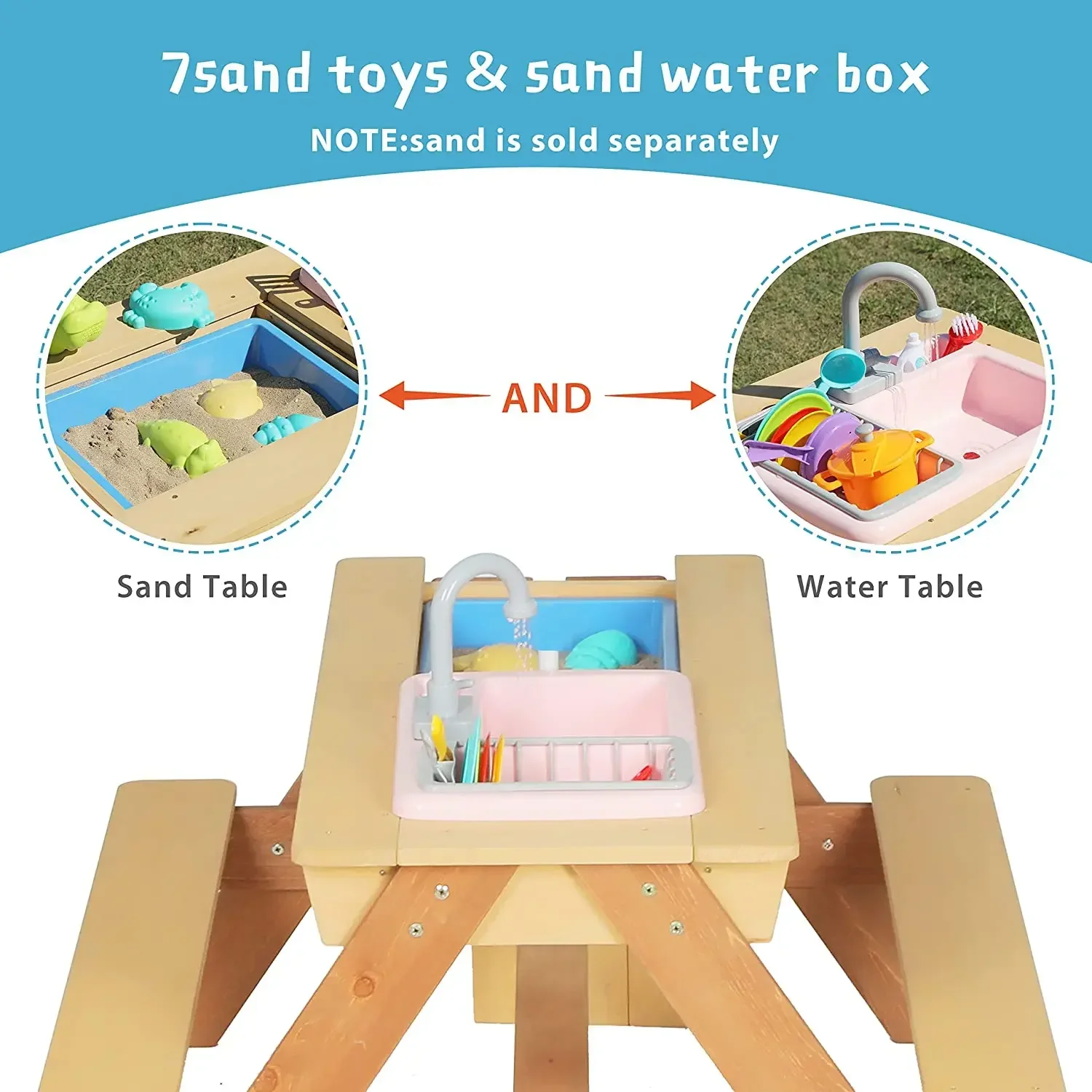 #Kids Picnic Table Outdoor Pat - Kids Outdoor Sink のレビューと価格