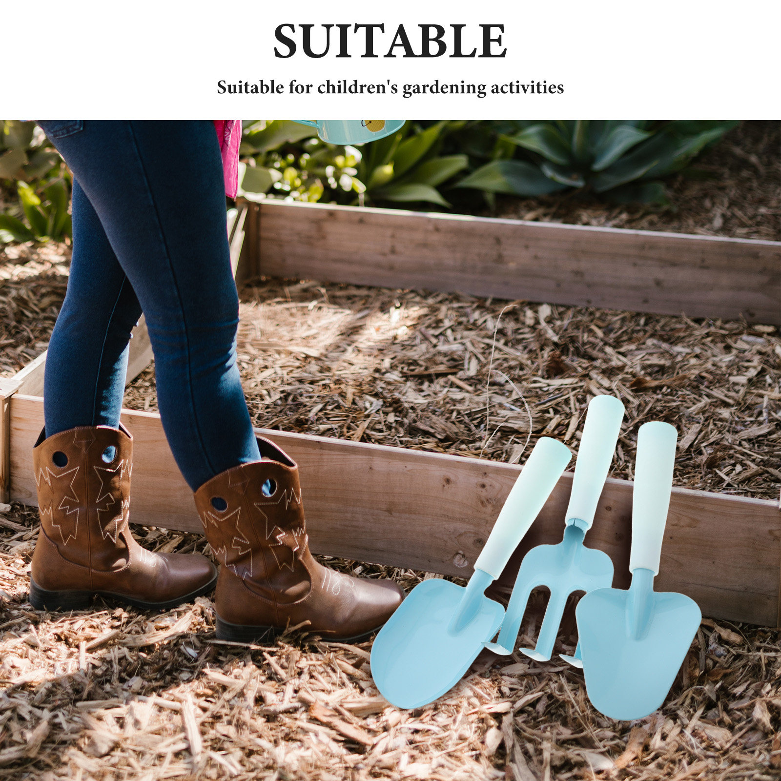 1Set Children's Gardening Set  - Kids Outdoor Yard Tools のレビューと価格