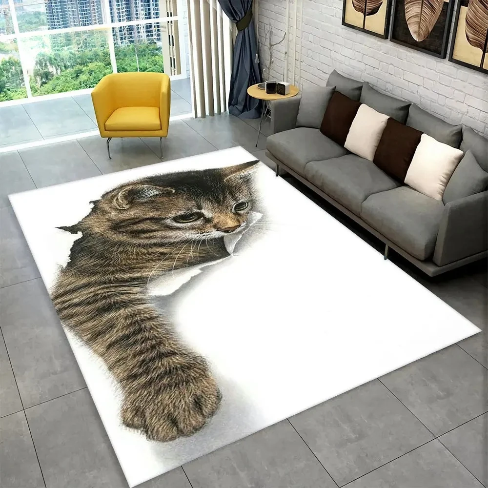 3D Cute Cat Cartoon Area Rug,C - Kids Outdoor Kitchen Diy のレビューと価格