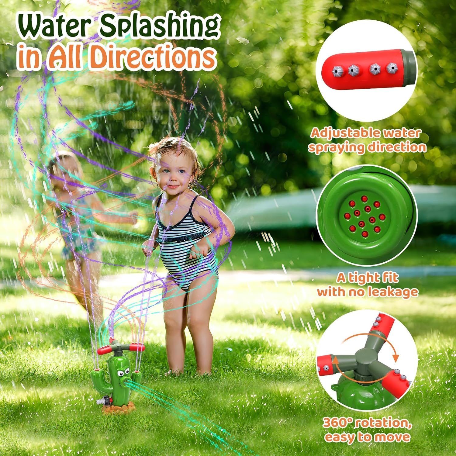 Water Spray Toy Cactus Sprinkl - Kids Outdoor Yard Tools のレビューと価格