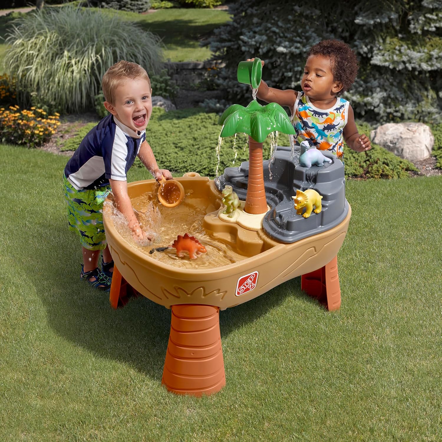 Dino Dig Sand And Water Table, - Kids Outdoor Water Table のレビューと価格