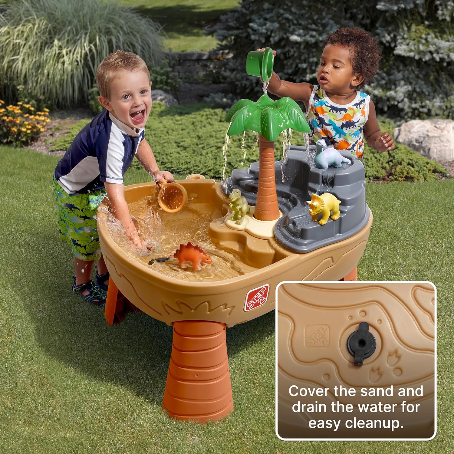 Dino Dig Sand And Water Table, - Kids Outdoor Water Table のレビューと価格