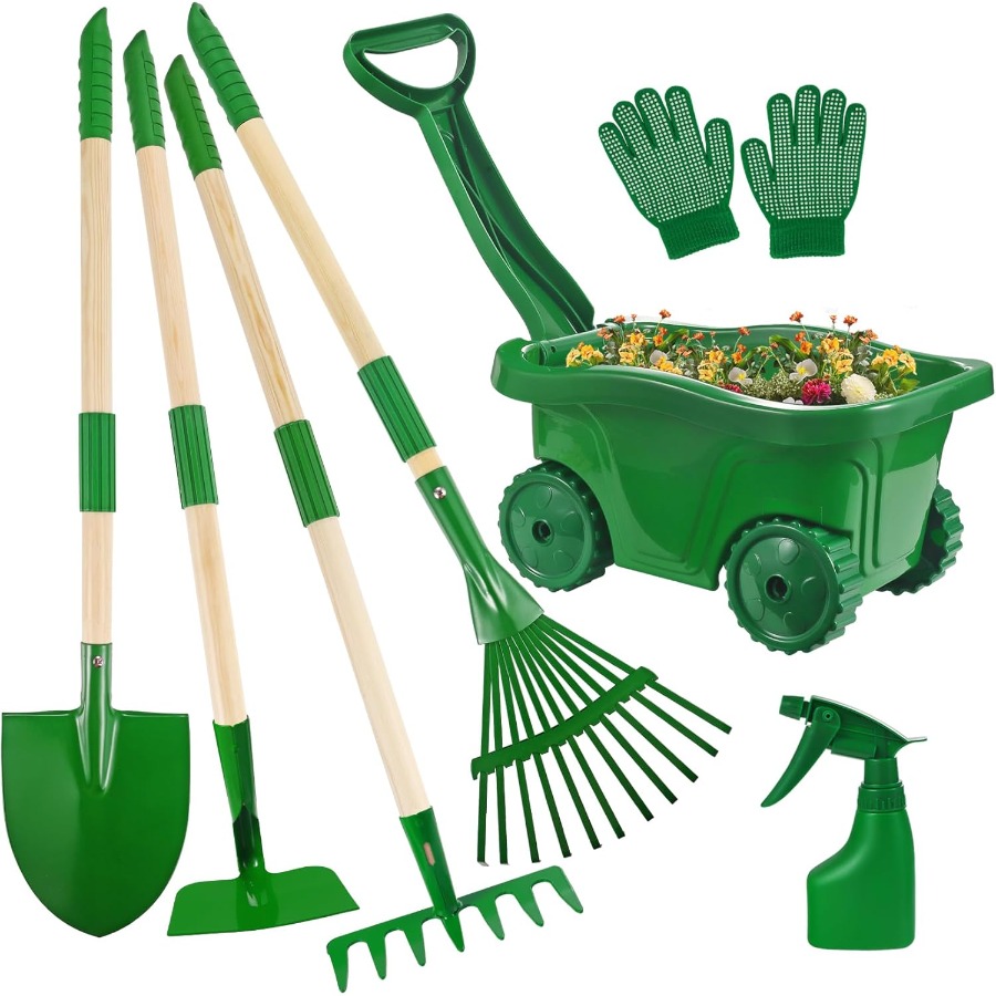 Kids Gardening Tools Set - 7pc - Kids Outdoor Yard Tools のレビューと価格