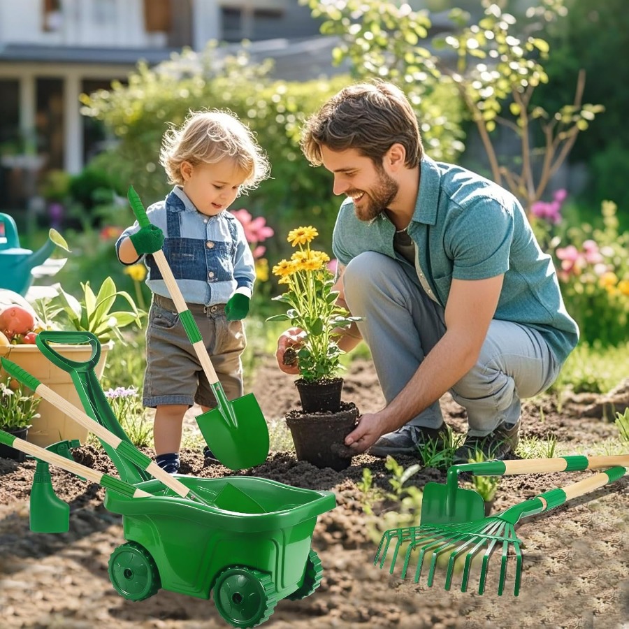 Kids Gardening Tools Set - 7pc - Kids Outdoor Yard Tools のレビューと価格
