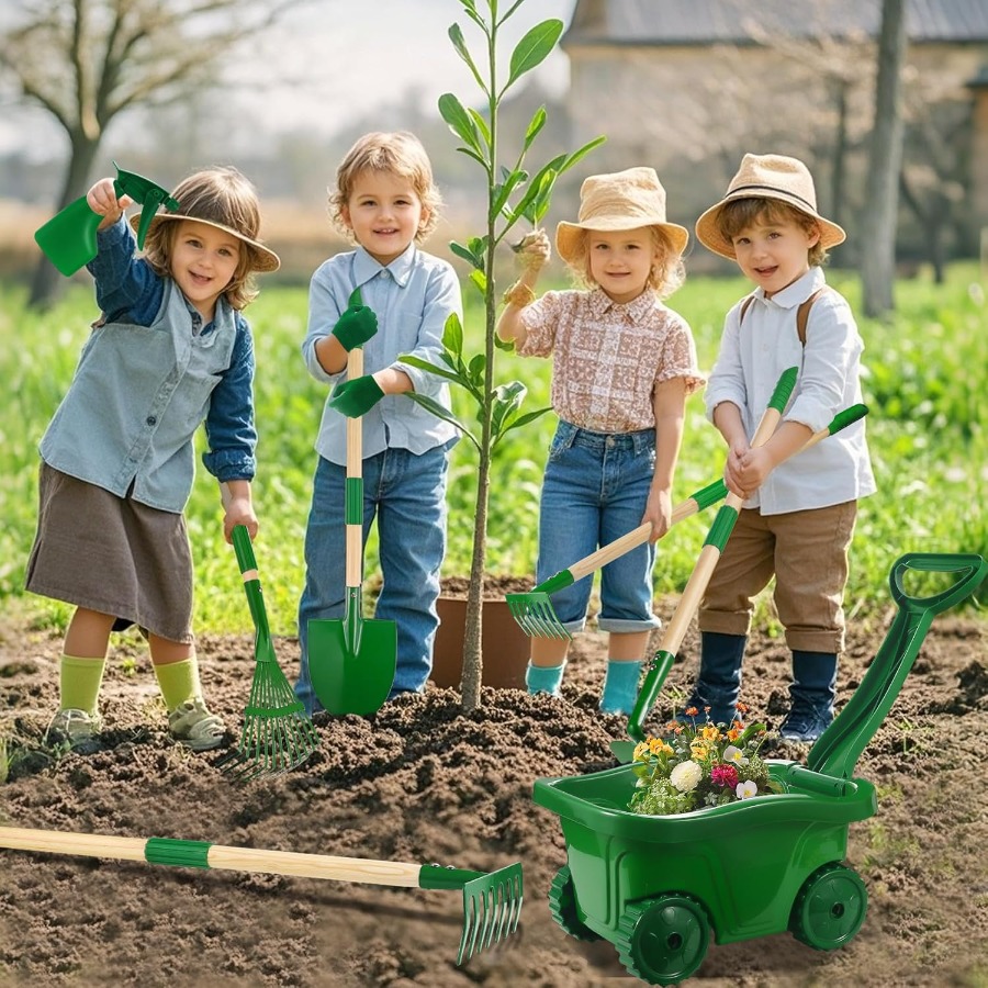 Kids Gardening Tools Set - 7pc - Kids Outdoor Yard Tools のレビューと価格
