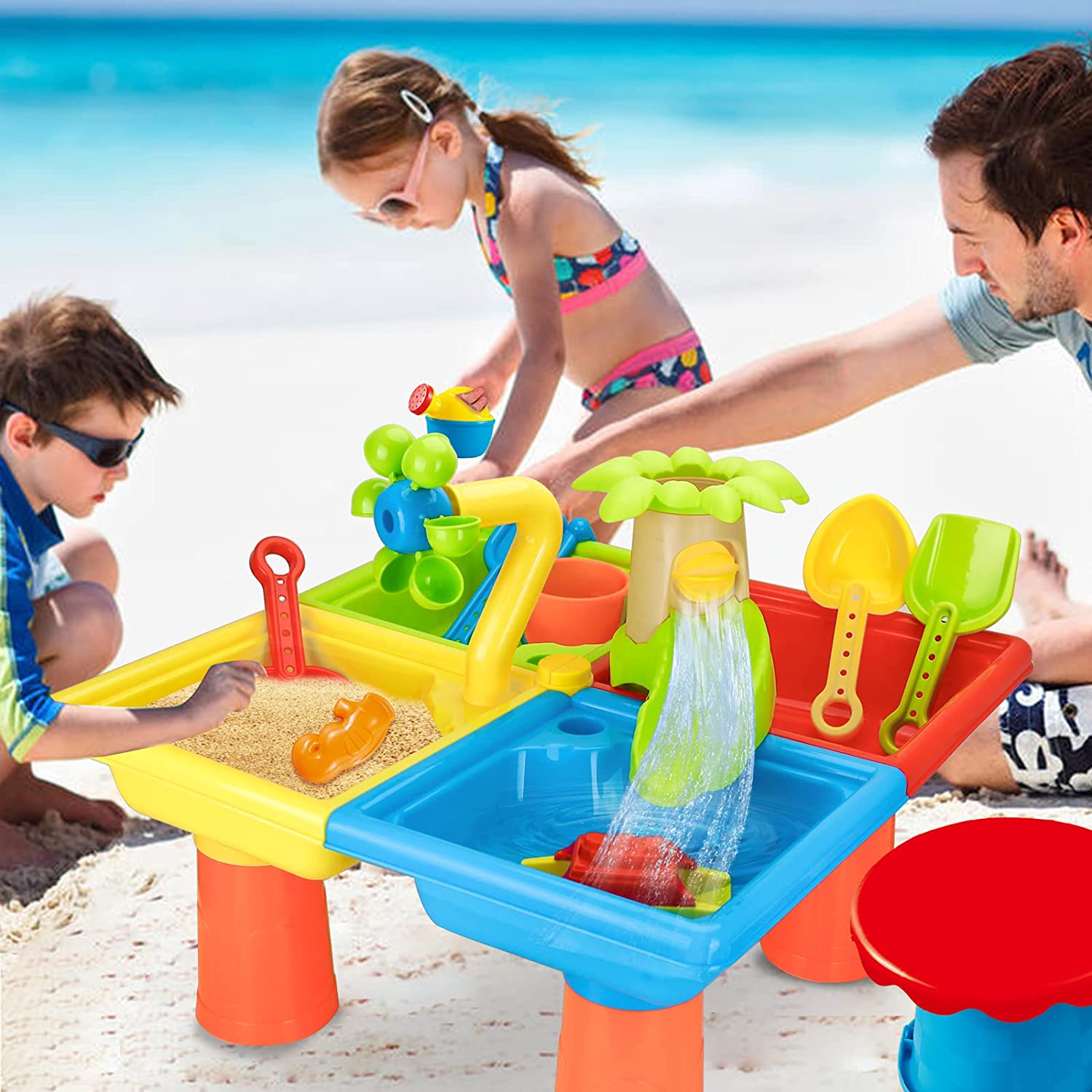 Beach Table Sand Play Toys Chi - Kids Outdoor Pool のレビューと価格