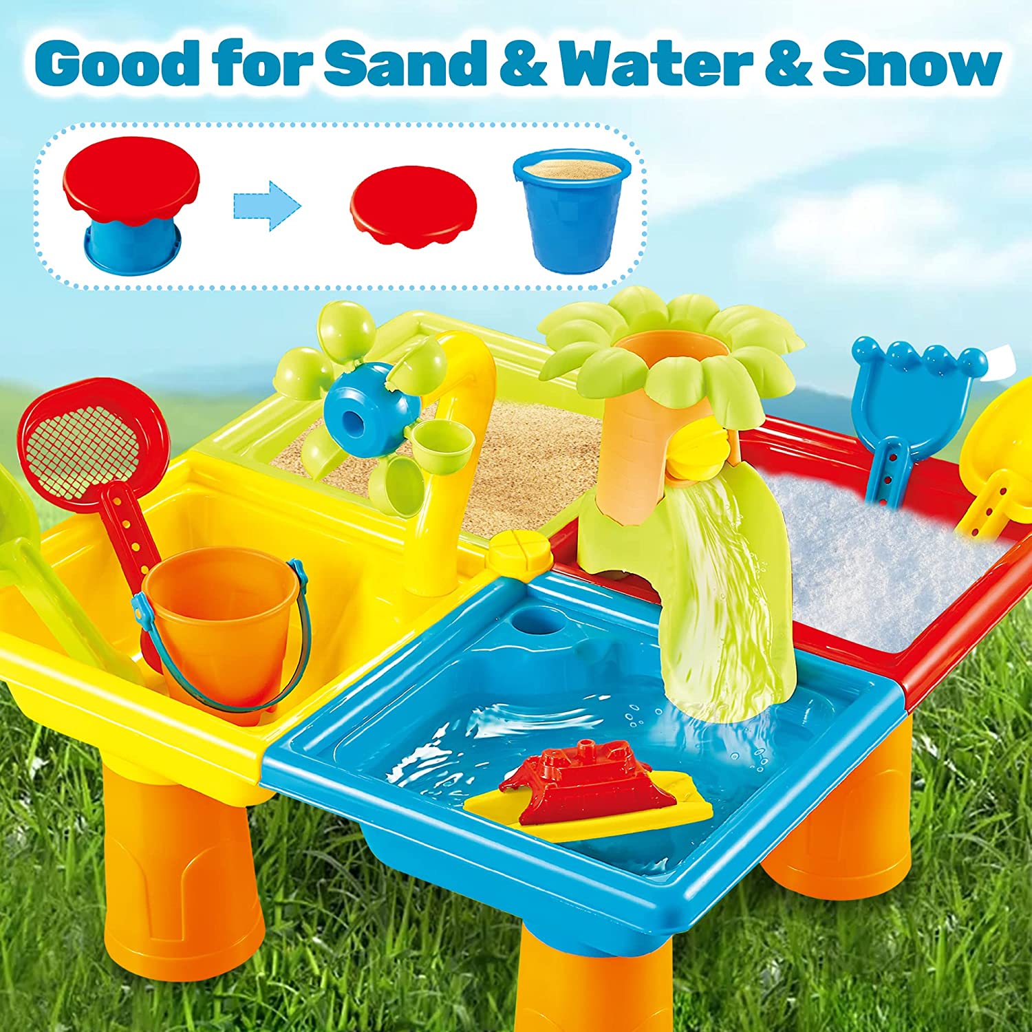 Beach Table Sand Play Toys Chi - Kids Outdoor Pool のレビューと価格