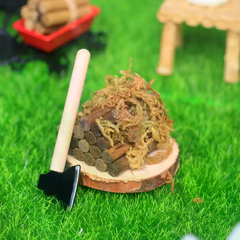 1 Set Mini Axe Firewood Pile M - Kids Outdoor Kitchen Diy のレビューと価格