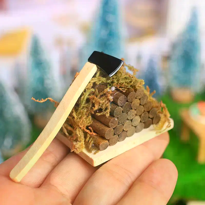 1 Set Mini Axe Firewood Pile M - Kids Outdoor Kitchen Diy のレビューと価格