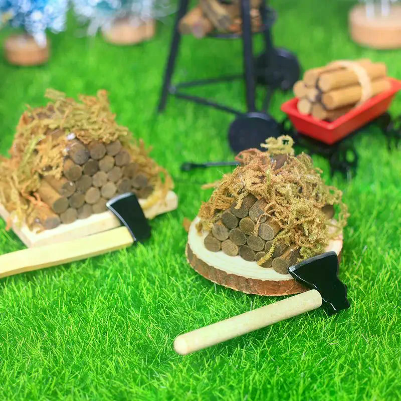 1 Set Mini Axe Firewood Pile M - Kids Outdoor Kitchen Diy のレビューと価格