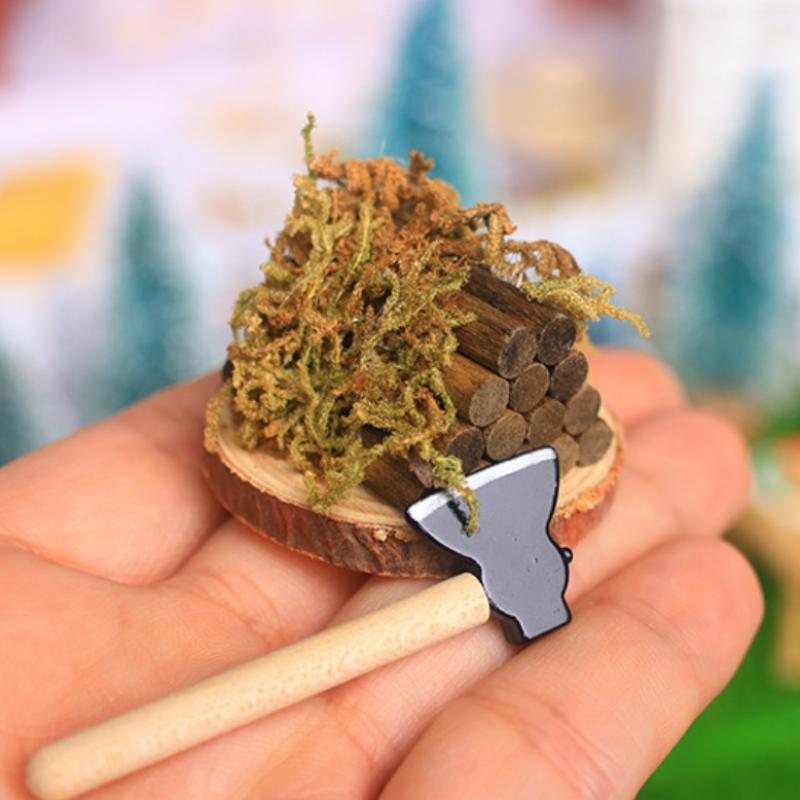 1 Set Mini Axe Firewood Pile M - Kids Outdoor Kitchen Diy のレビューと価格