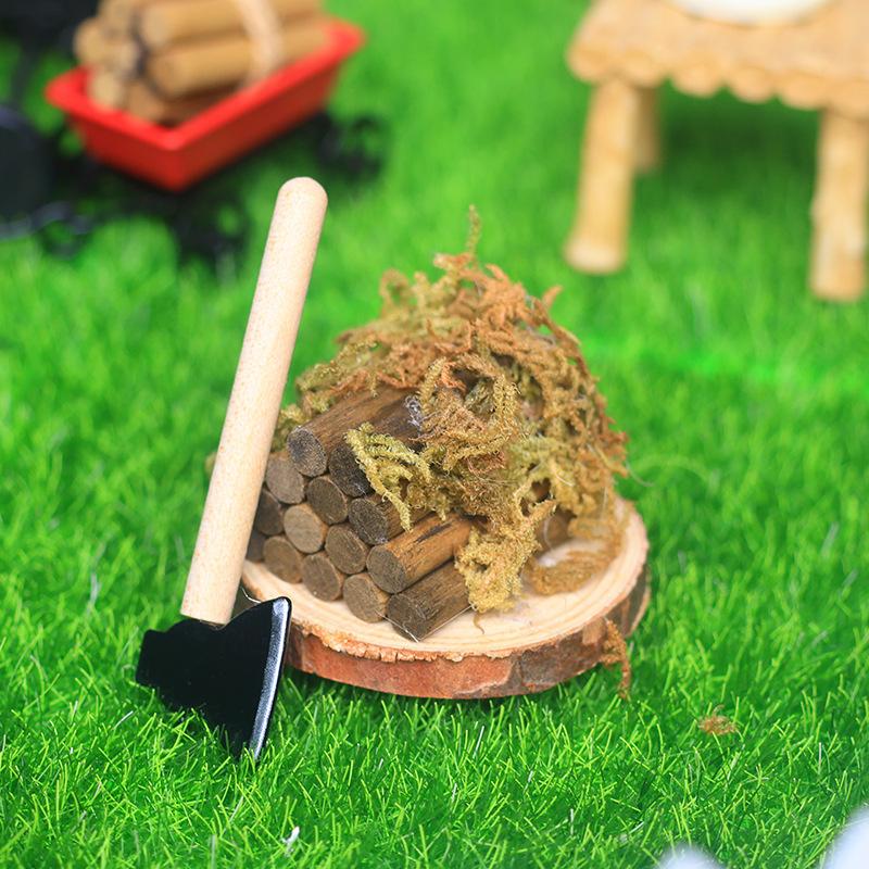 1 Set Mini Axe Firewood Pile M - Kids Outdoor Kitchen Diy のレビューと価格