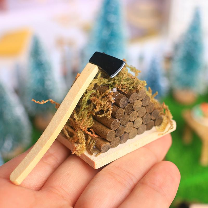 1 Set Mini Axe Firewood Pile M - Kids Outdoor Kitchen Diy のレビューと価格