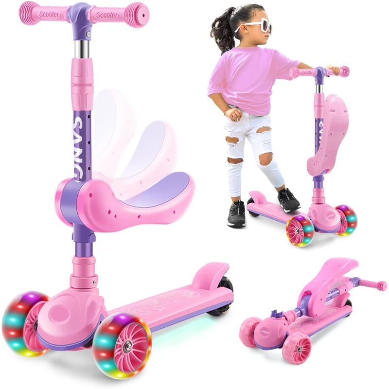 2-in-1 Kids Kick Scooter with  - Kids Outdoor Ride On のレビューと価格