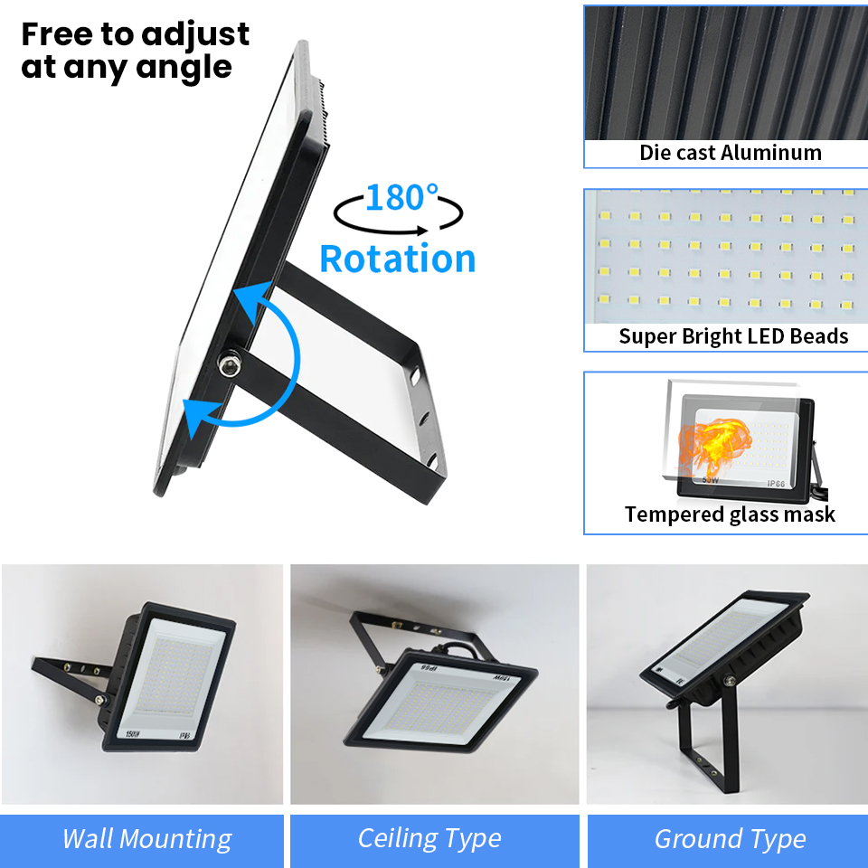 LED Floodlight AC220V 110V 10- - Balance Beam Outdoor のレビューと価格