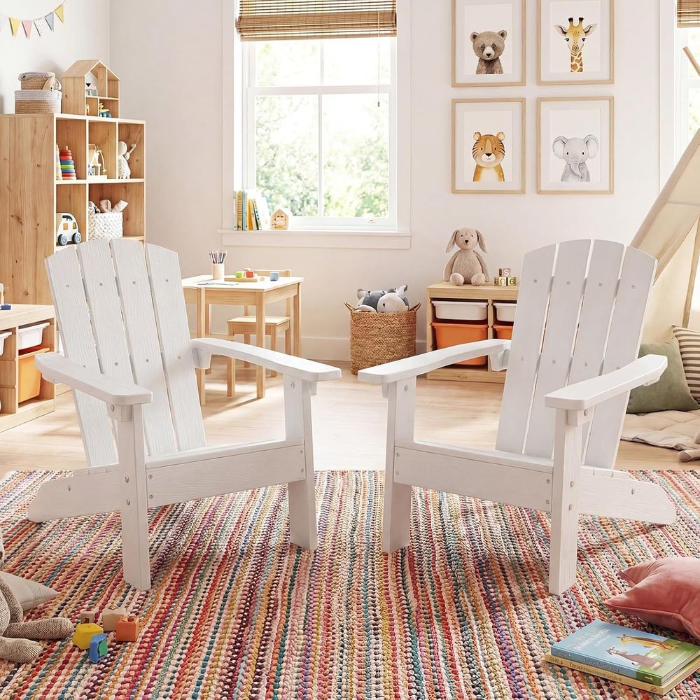 Kids Adirondack Chair, All-Wea - Kids Outdoor Lawn Chair のレビューと価格