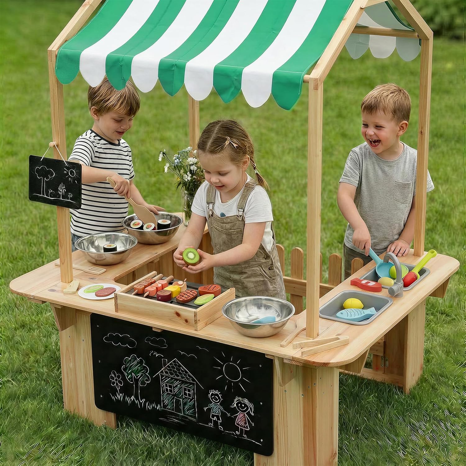Kids Outdoor Playhouse, Mud Ki - Kids Outdoor Bbq のレビューと価格