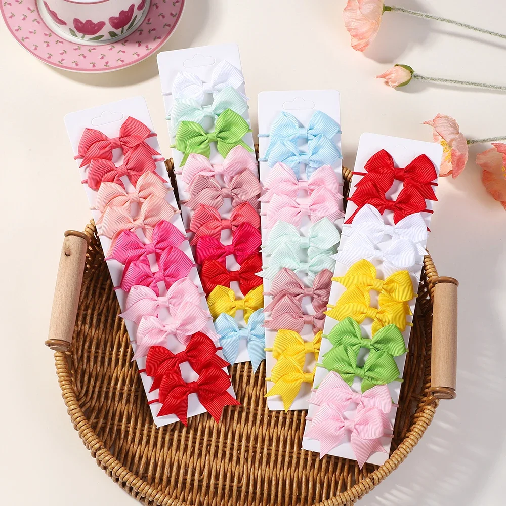 10Pcs Bows Elastic Hair rubber - Kids Outdoor Gifts のレビューと価格