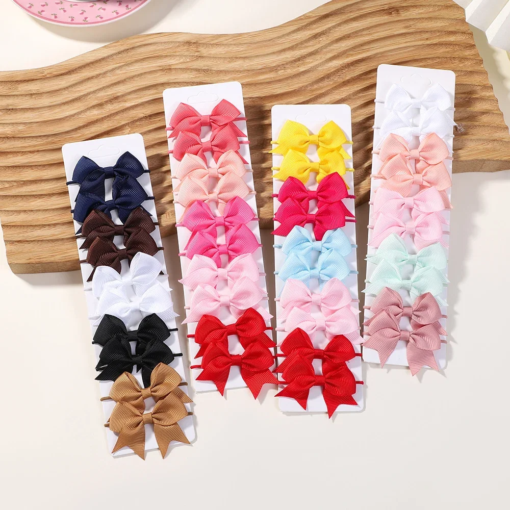 10Pcs Bows Elastic Hair rubber - Kids Outdoor Gifts のレビューと価格