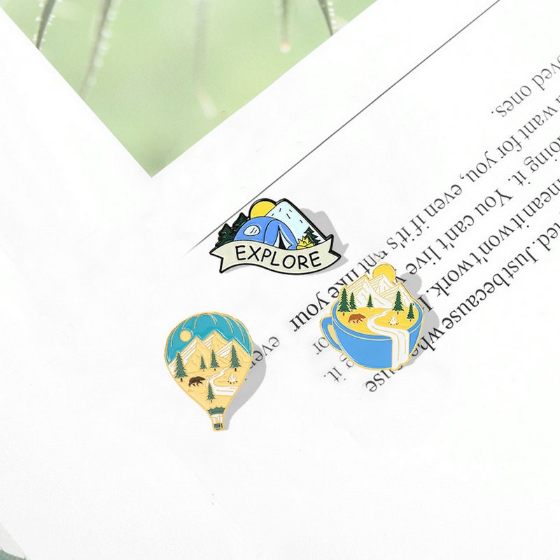 Camping Adventure Enamel Pins  - Kids Outdoor Gifts のレビューと価格