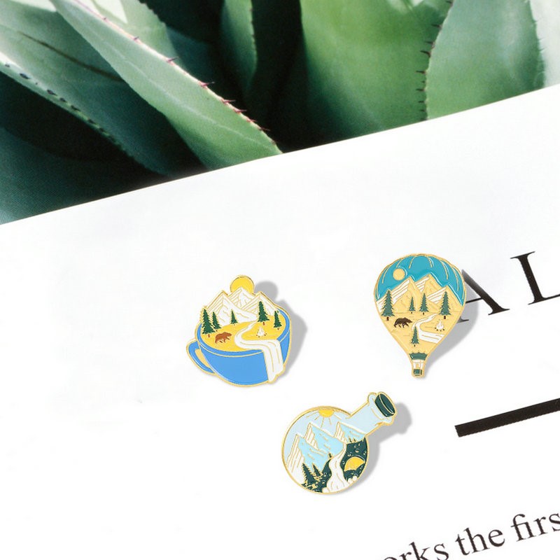 Camping Adventure Enamel Pins  - Kids Outdoor Gifts のレビューと価格