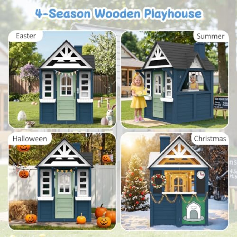 Outdoor kids playhouse: wooden - Kids Outdoor Sink のレビューと価格