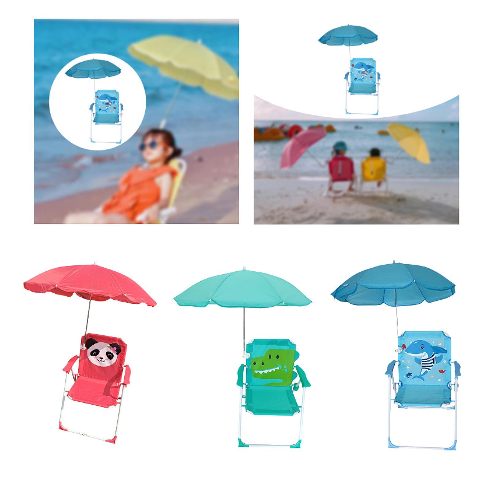 Kids Beach Chairs with Umbrell - Kids Outdoor Lawn Chair のレビューと価格