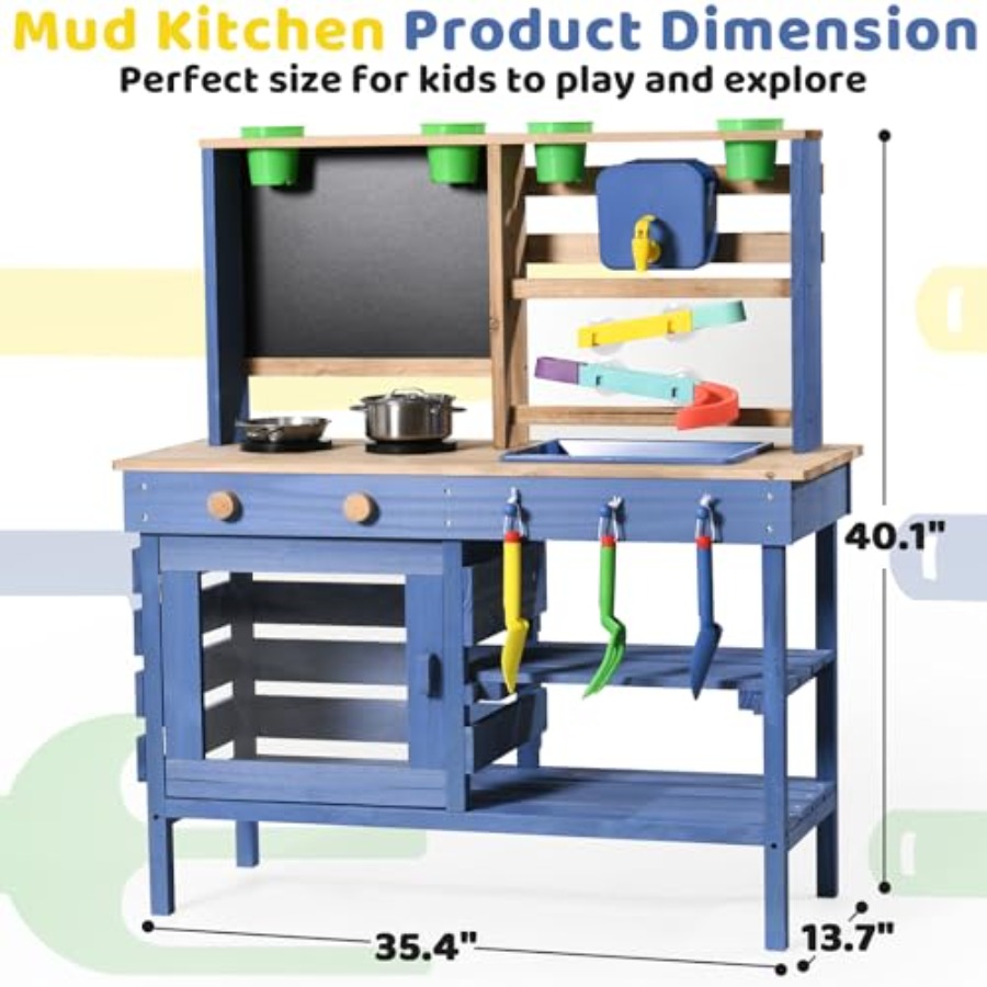 Outdoor mud kitchen for kids:  - Kids Outdoor Sink のレビューと価格