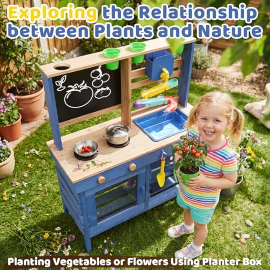 Outdoor mud kitchen for kids:  - Kids Outdoor Sink のレビューと価格