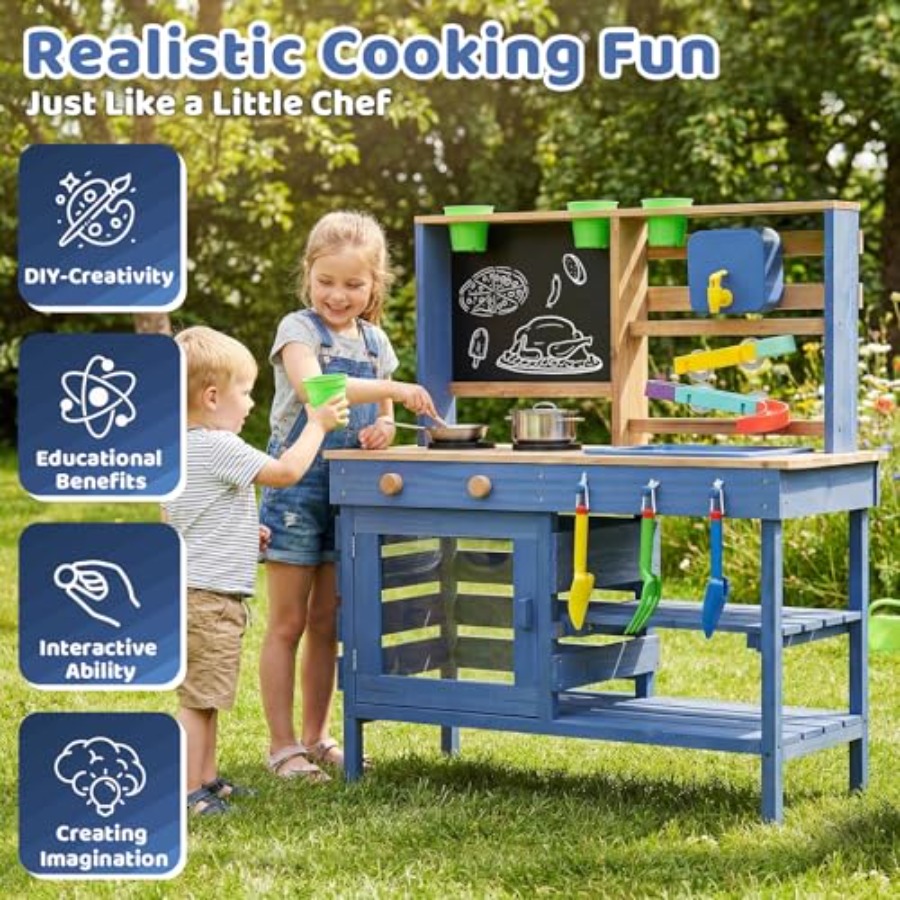 Outdoor mud kitchen for kids:  - Kids Outdoor Sink のレビューと価格
