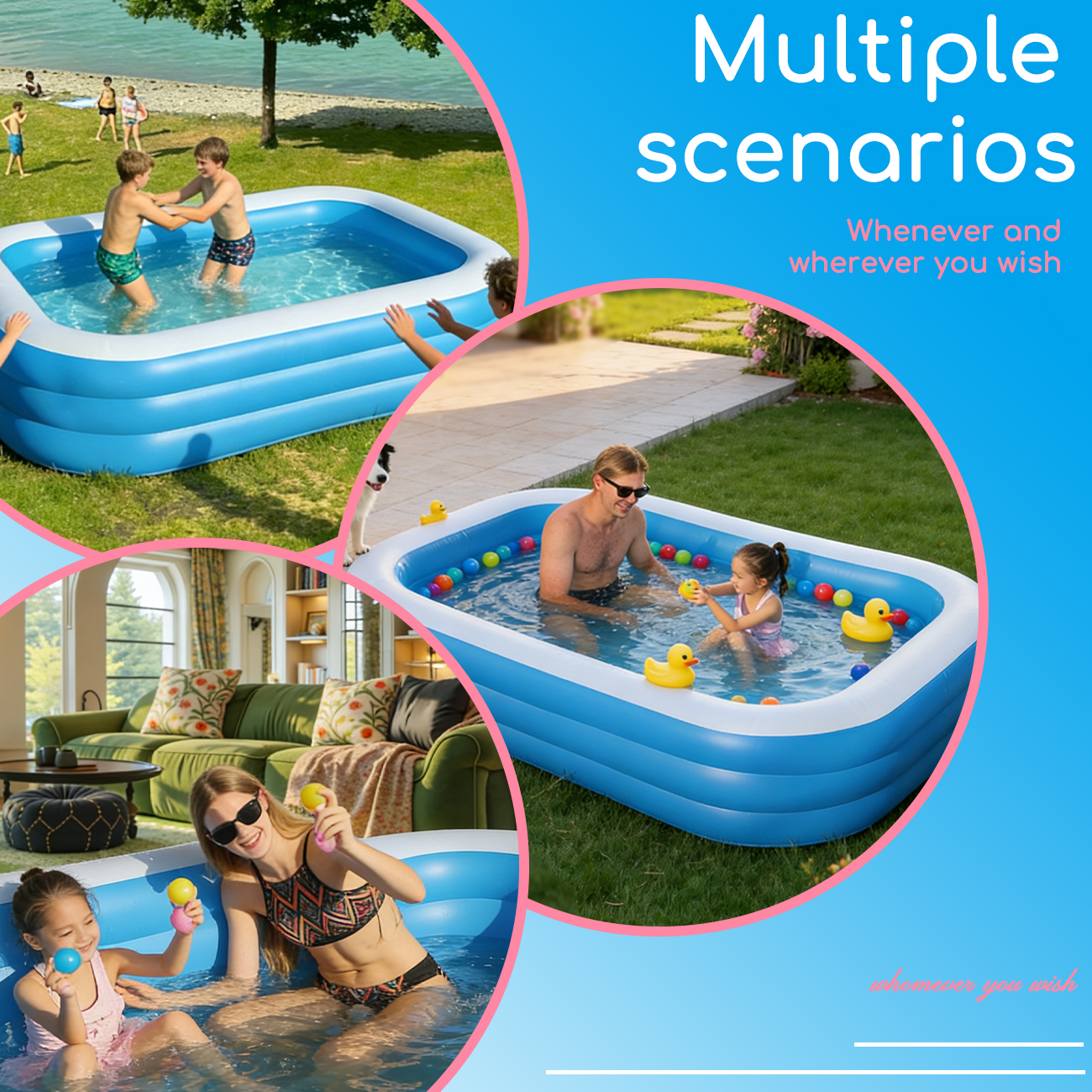 Inflatable Pool for Kids and A - Kids Outdoor Pool のレビューと価格