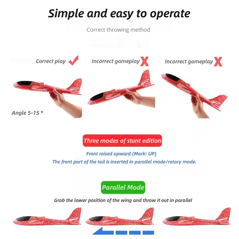 48cm Large Foam Airplane Child - Kids Outdoor Storage のレビューと価格
