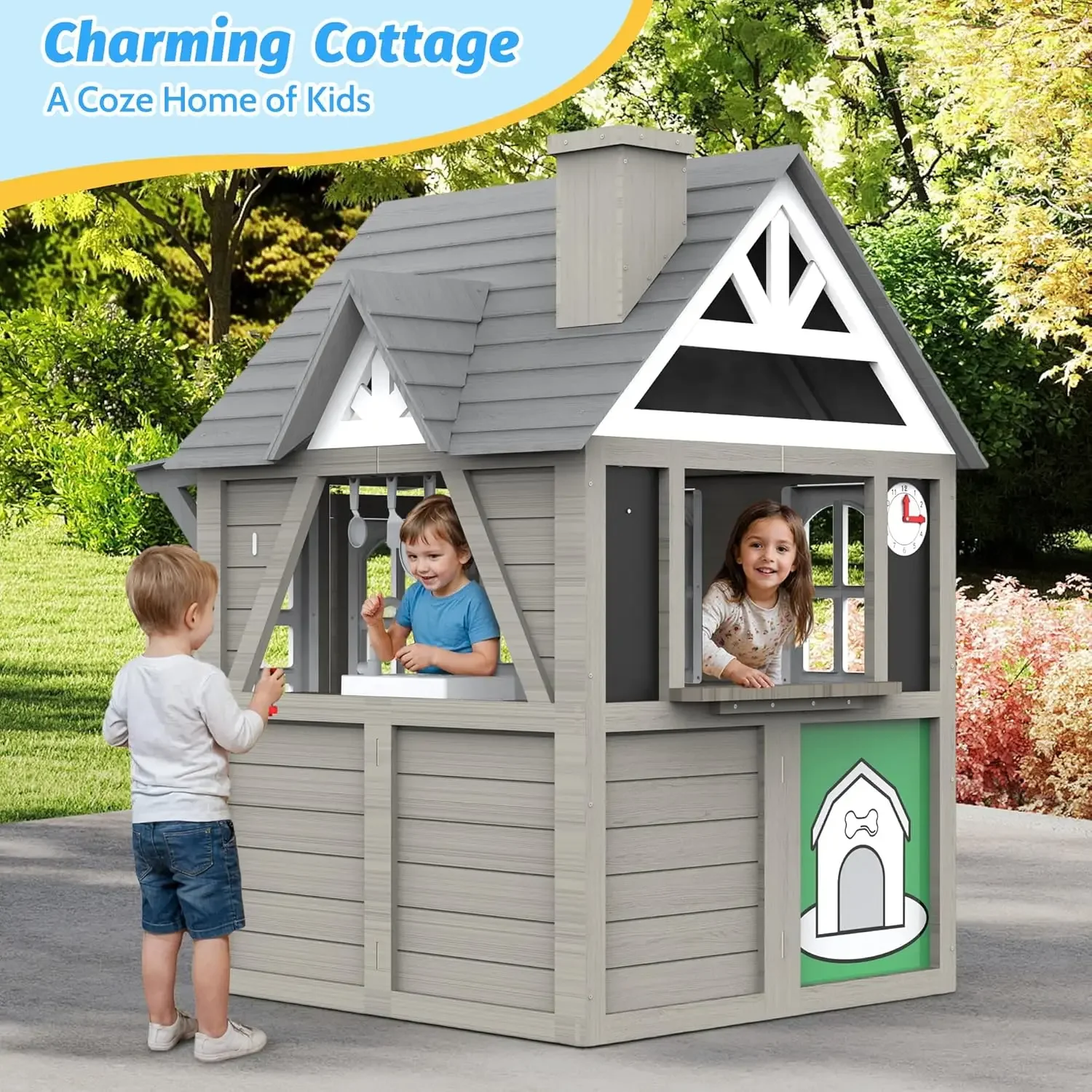 Kids Outdoor Playhouse,Cedar G - Kids Outdoor Sink のレビューと価格