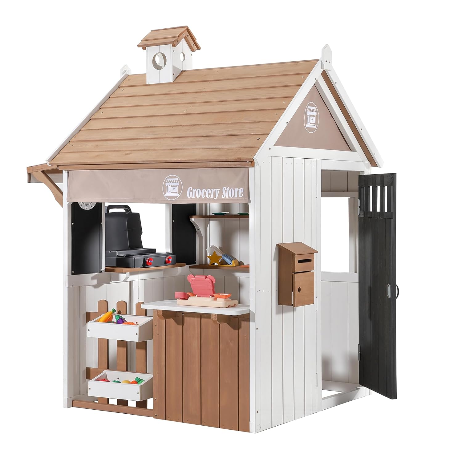 2-in-1 Cedar Wooden Kids Outdo - Kids Outdoor Bbq のレビューと価格