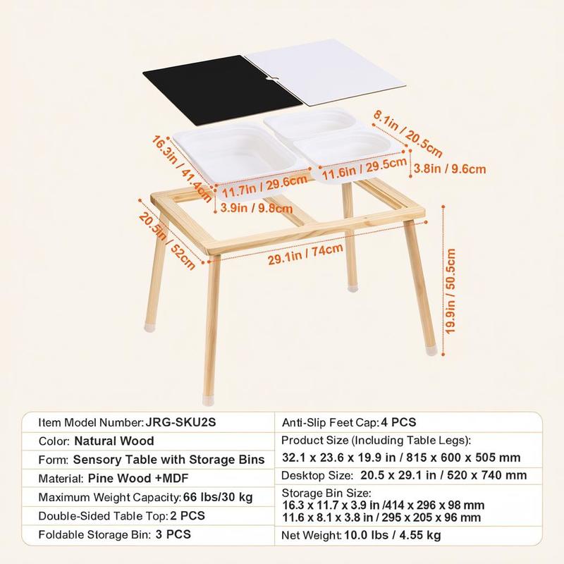 Sensory Table for Toddlers, Ki - Kids Outdoor Storage のレビューと価格