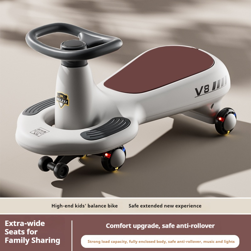 OULEXI V8 Kids Swing Car 1-6 Y - Kids Outdoor Ride On のレビューと価格