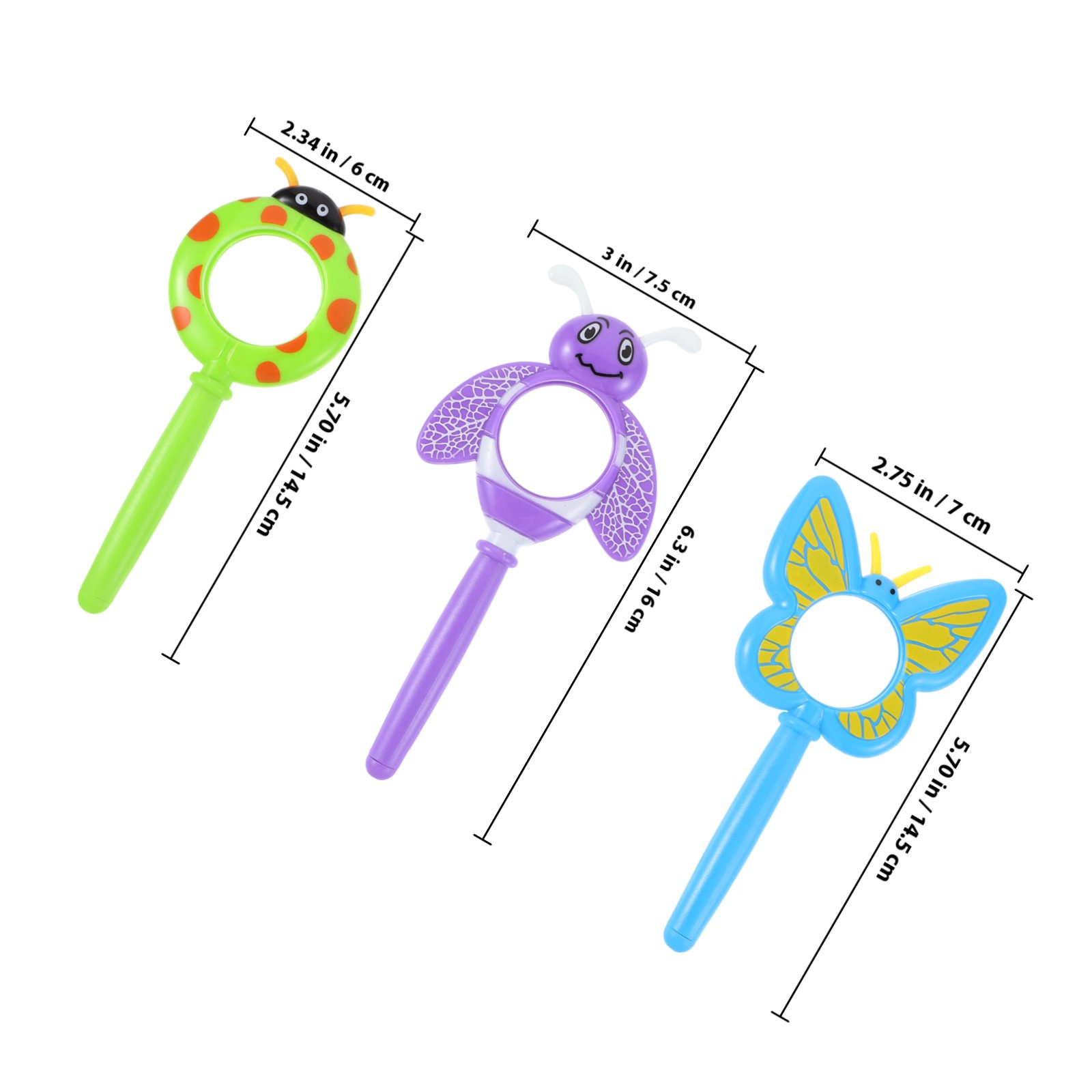 3Pcs Plastic Kids Magnifying G - Kids Outdoor Gifts のレビューと価格