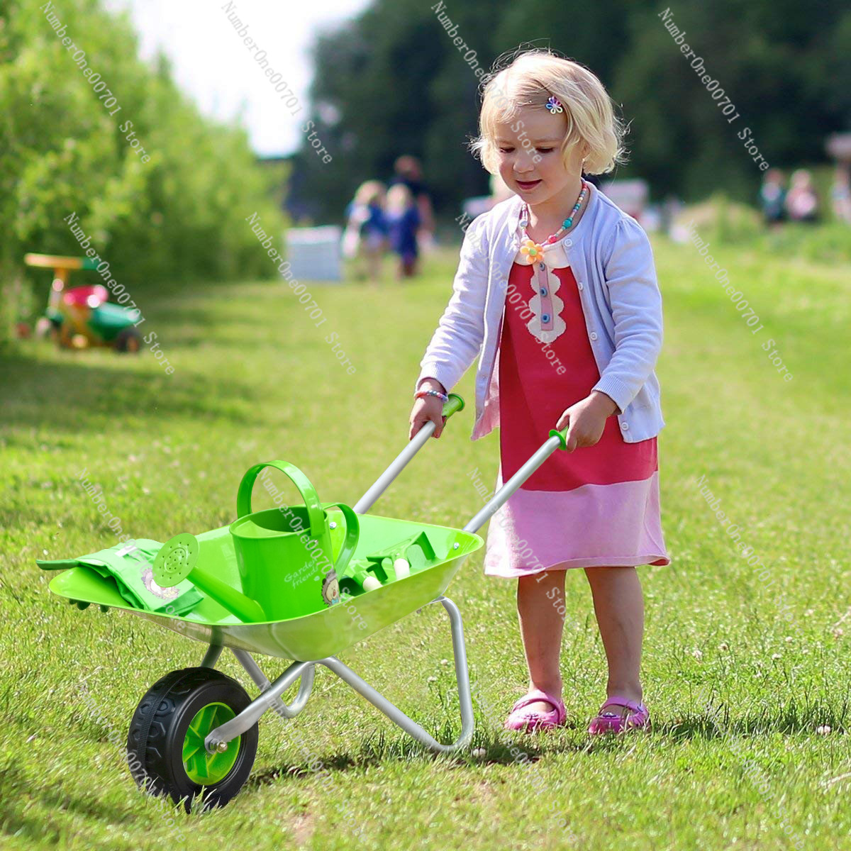 Kids Outdoor Wheelbarrow, Gree - Kids Outdoor Activity Set のレビューと価格