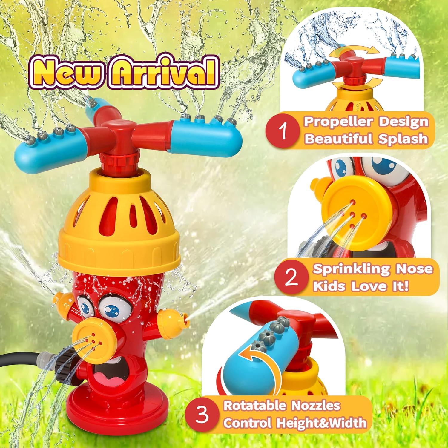 Water Spray Toy Hydrant Sprink - Kids Outdoor Yard Tools のレビューと価格