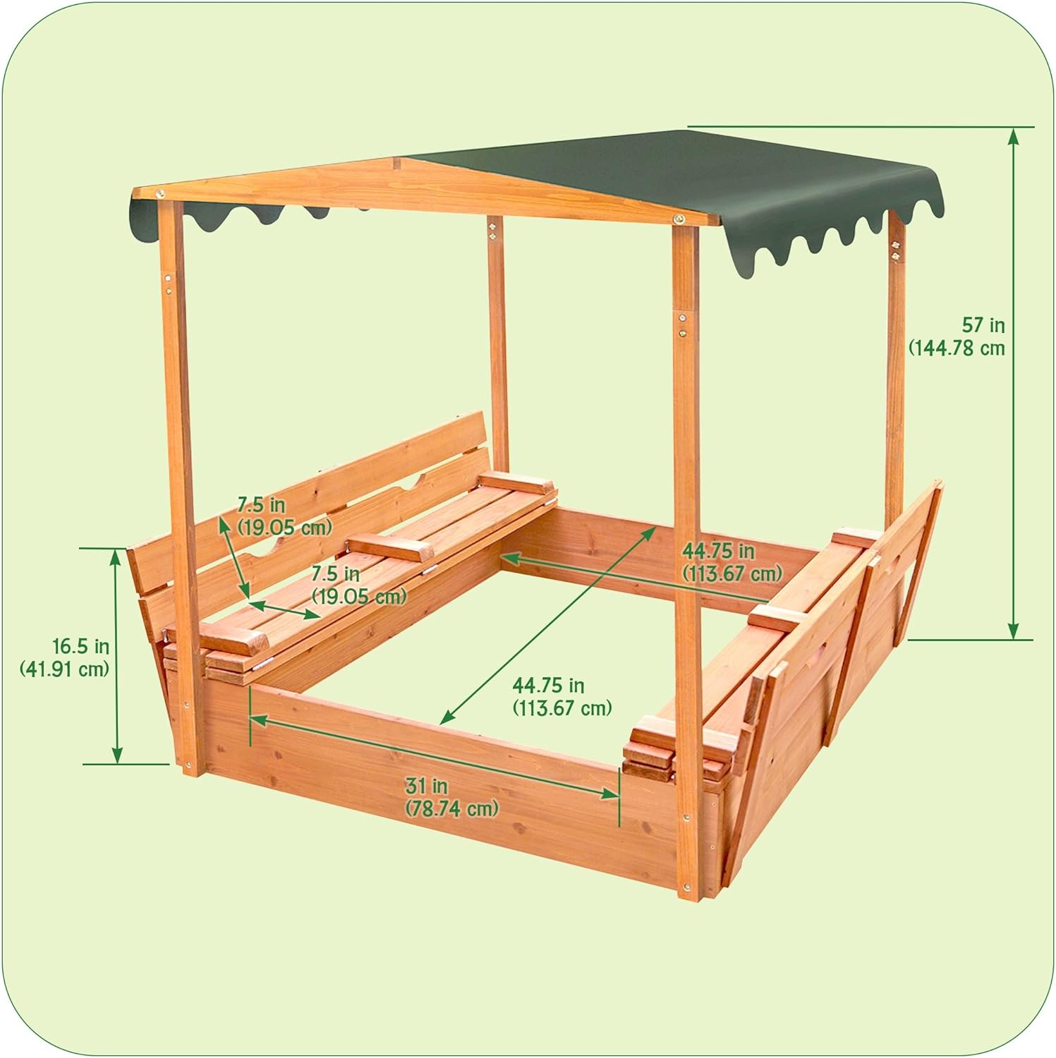Badger Basket Sandbox for Kids - Kids Outdoor Seating のレビューと価格